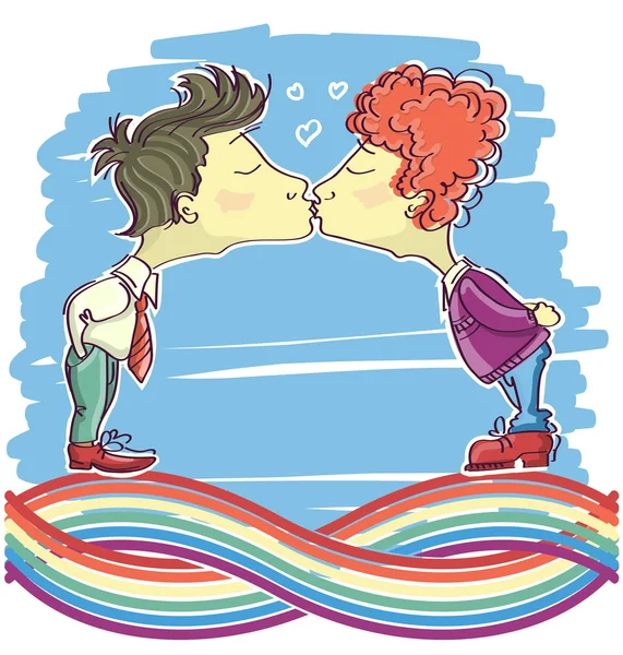 Vectorillustratie van homo men.color verstrooien afbeelding — Stockvector