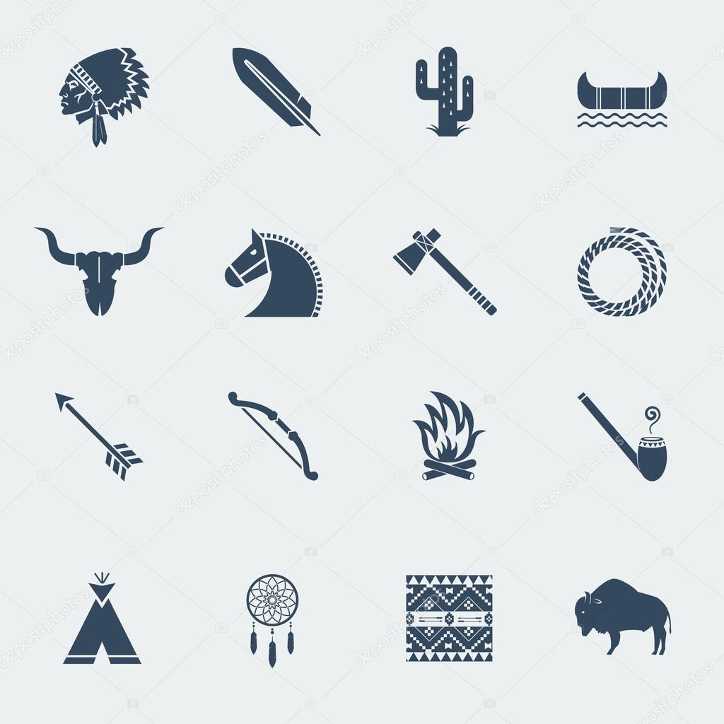 Indianer Symbole Indianer Symbole