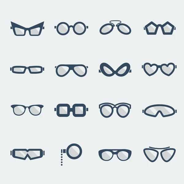 Lunettes de soleil et lunettes — Image vectorielle