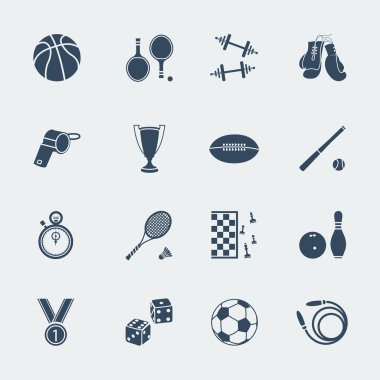 플랫 design.vector의 스포츠 장비 