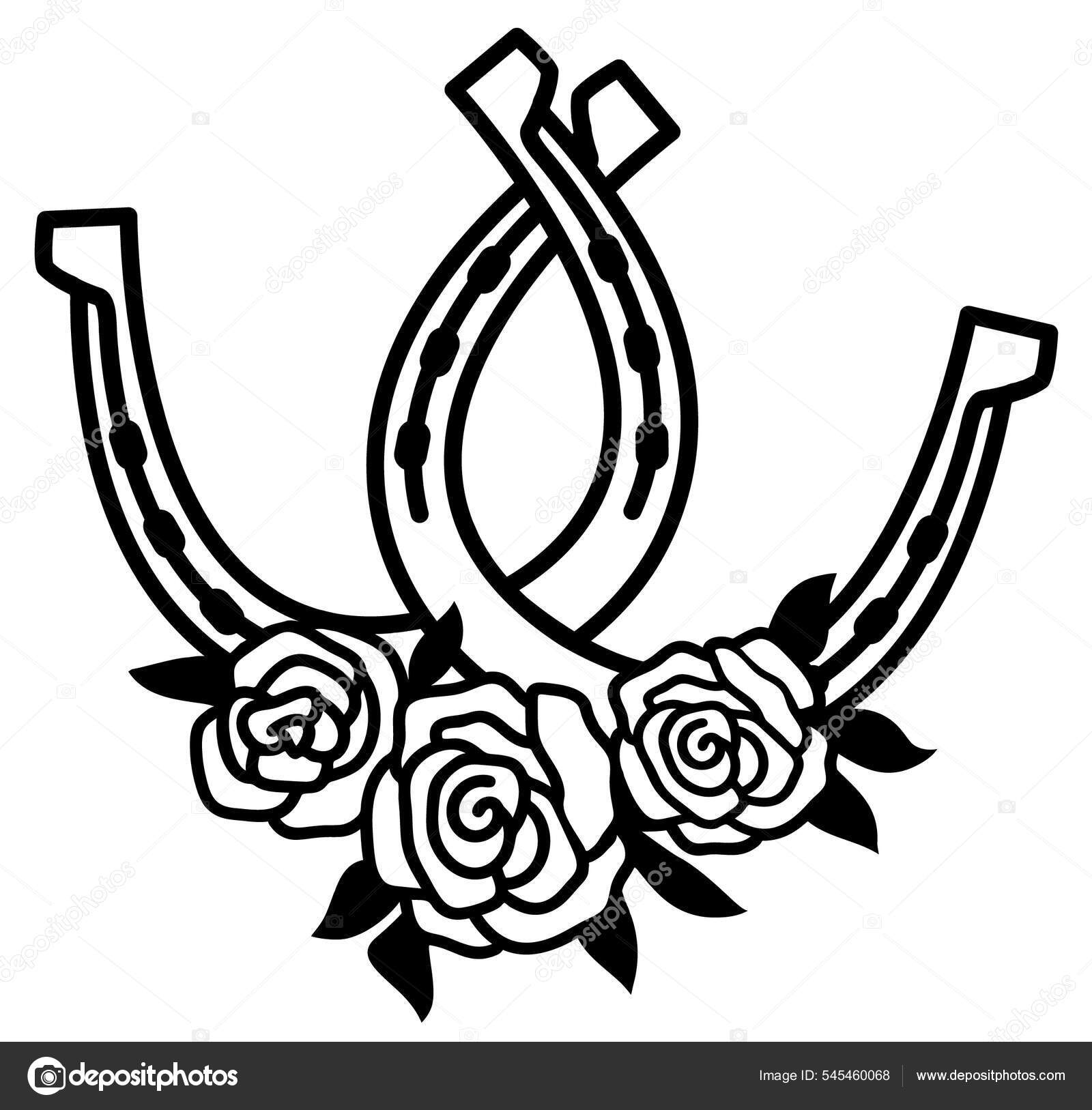 Heldig Hestesko Tegning Hestesko Tegninger Til Print