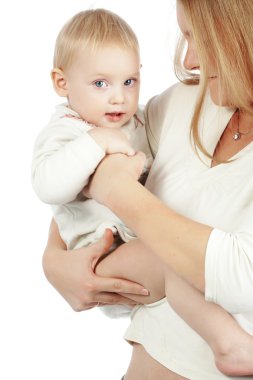 Anne ve bebeği.