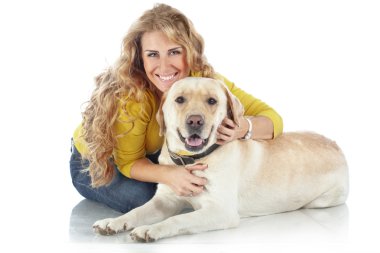 Köpeği olan kız.