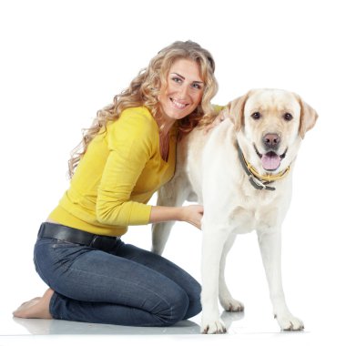Köpeği olan kız.
