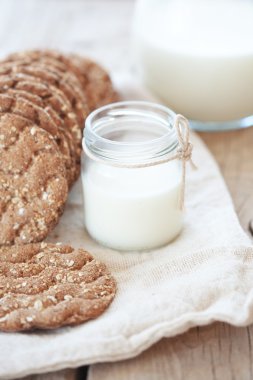 Cereal bread and milk