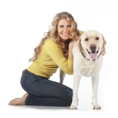 Köpeği olan kız.