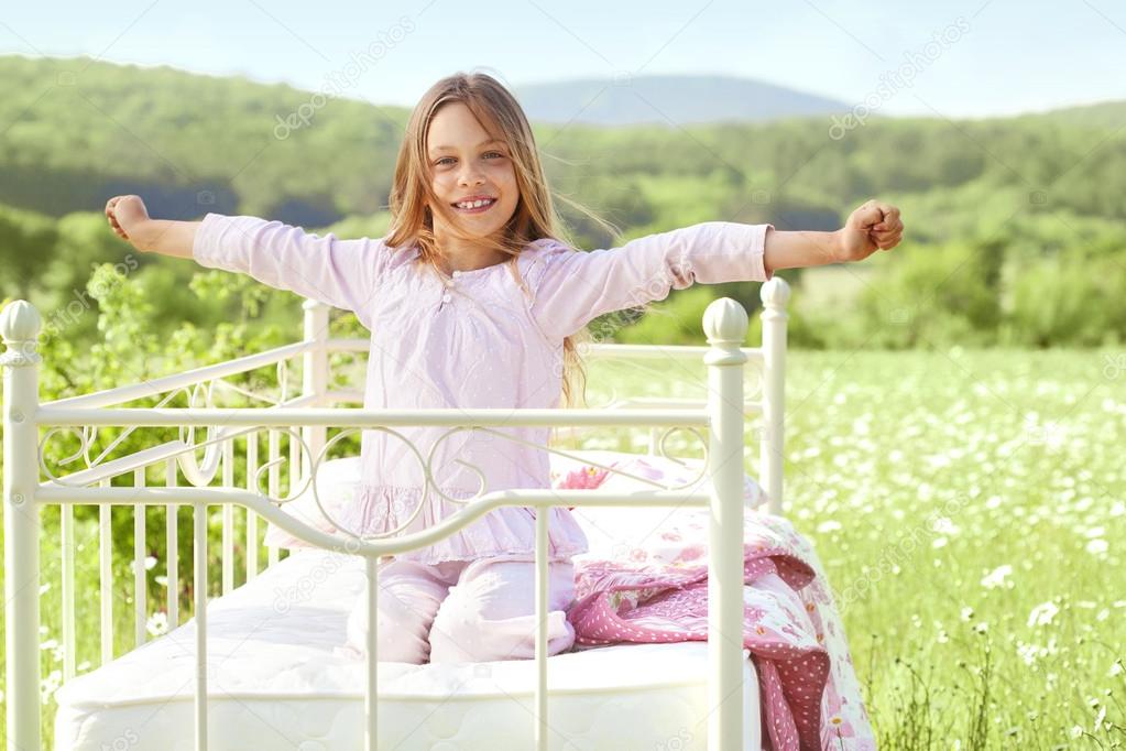 Child in field