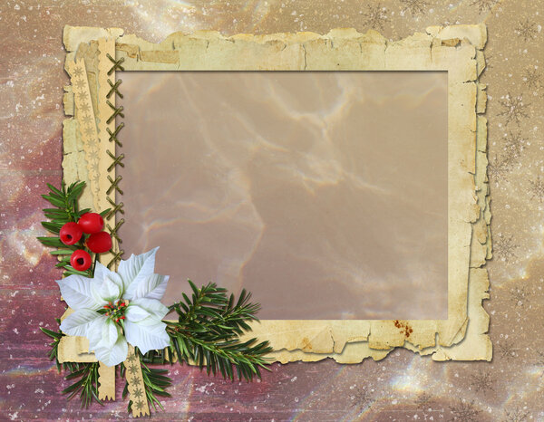 Поздравительная открытка на Рождество и Новый год