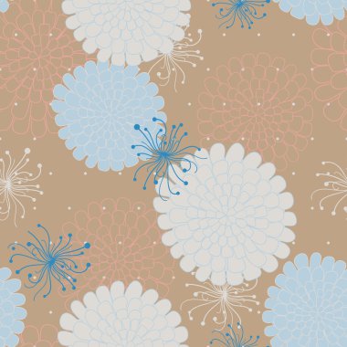 Çiçeklerle kusursuz desen