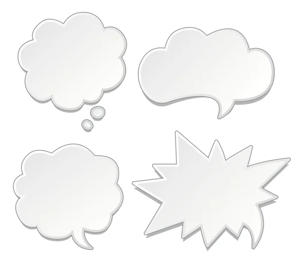 Speech bubbles set — Stock Vector