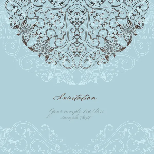 Tarjeta de invitación elegante — Vector de stock