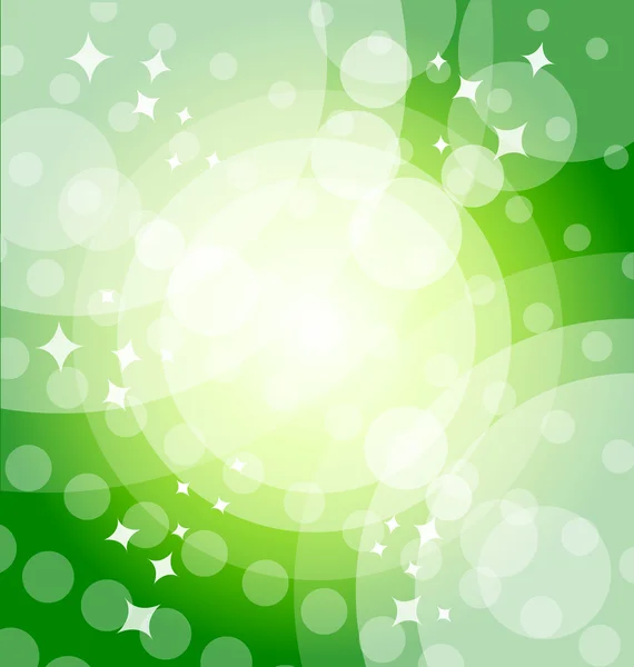 Green bright background with highlights — Stock Vector