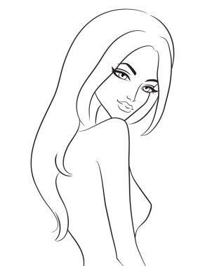 sevimli gülümseyen kız beyaz