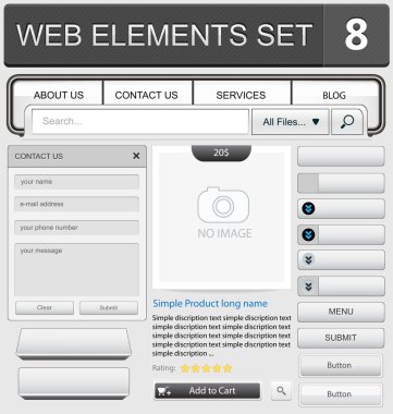 Web tasarım öğeleri kümesi