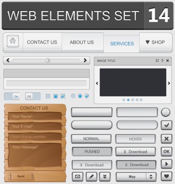 Web tasarım öğeleri kümesi