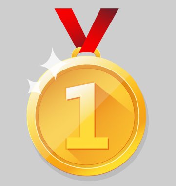 parlayan altın madalya