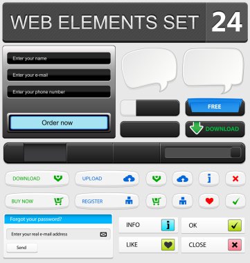 Web tasarım öğeleri kümesi