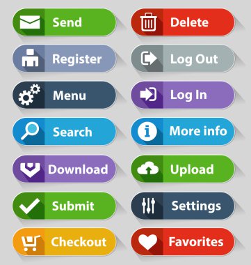 Web Tasarım düğme kümesi
