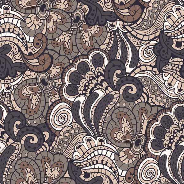 Бесшовная текстура с абстрактными цветами — стоковый вектор