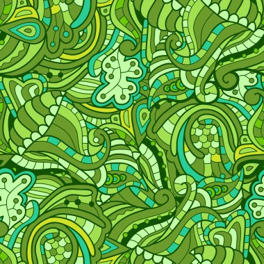 Vektör sorunsuz doku arka plan ile soyut çiçek