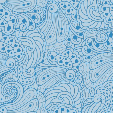 Vektör sorunsuz doku soyut çiçekli