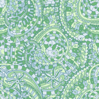 Vektör sorunsuz doku arka plan ile soyut çiçek