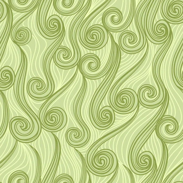 Безшовний абстрактний мальований візерунок, фон хвиль — стоковий вектор