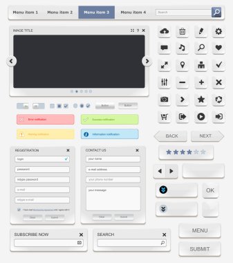 Web tasarım öğeleri kümesi
