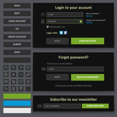 Web tasarım öğeleri kümesi