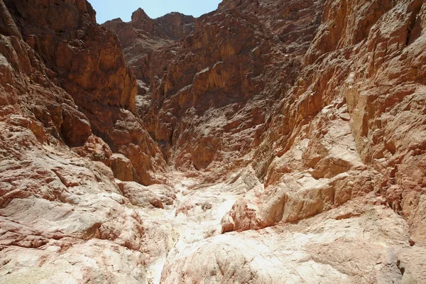 Malowniczy kanion pustyni w pobliżu Ejlat, Izrael — Zdjęcie stockowe