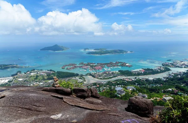Scenic View Hilltop Copolia Trail Mahe Island Seychelles — стокове фото