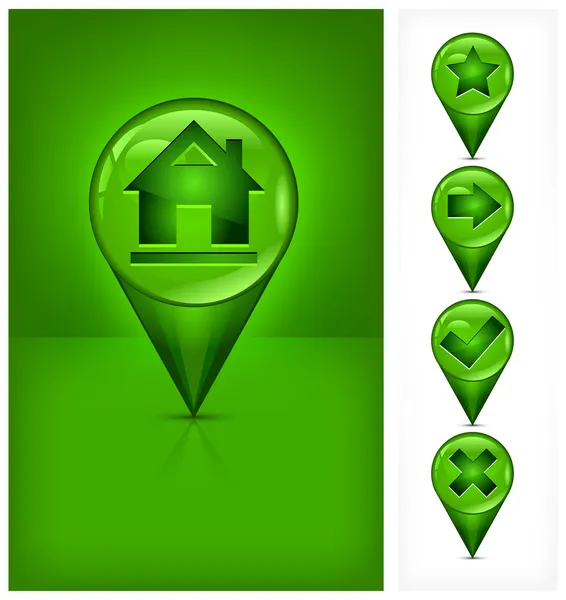 Icônes GPS — Image vectorielle