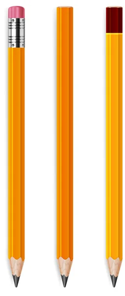 Three pencils — Stock Vector