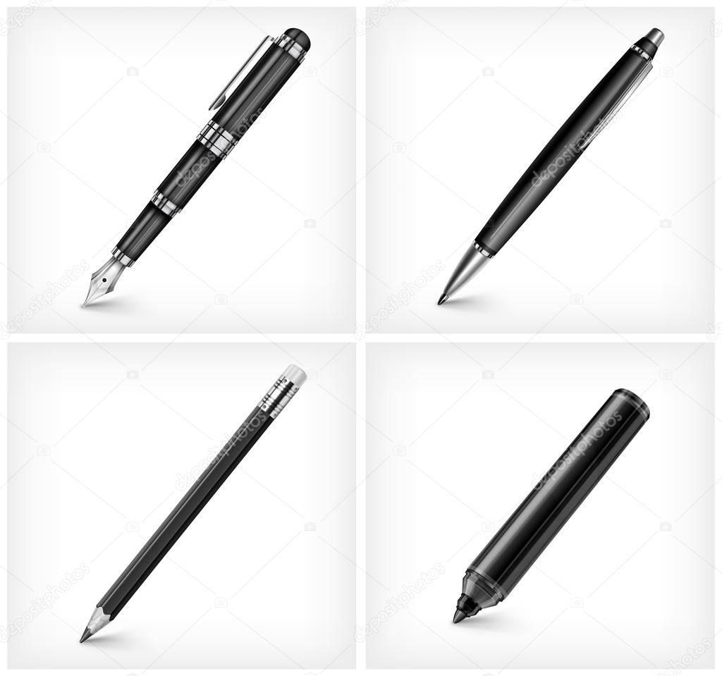 Pen, pencil, highlighter & fountain pen