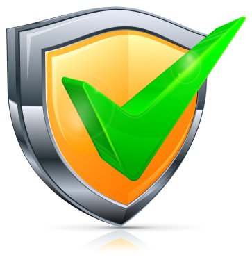 onay işareti kalkan