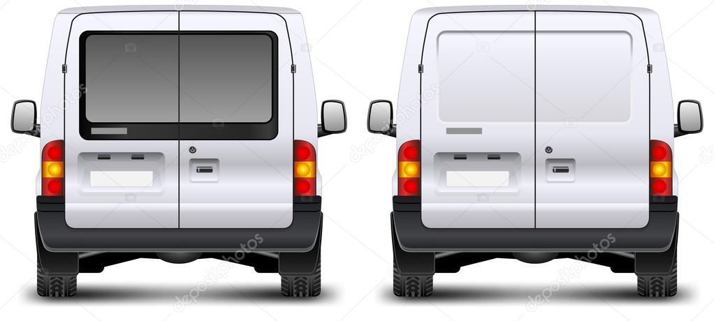 Minivan rear view