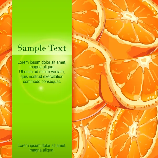 Banner naranja — Vector de stock