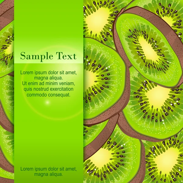 Banner Kiwi — Archivo Imágenes Vectoriales