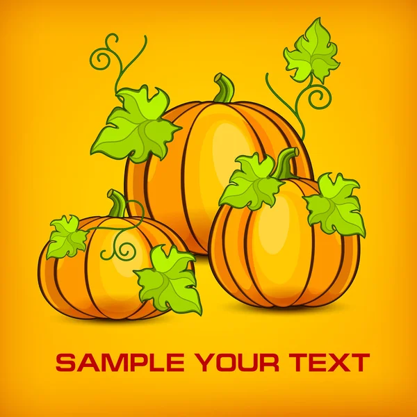 Halloween pumpkins — Stock Vector