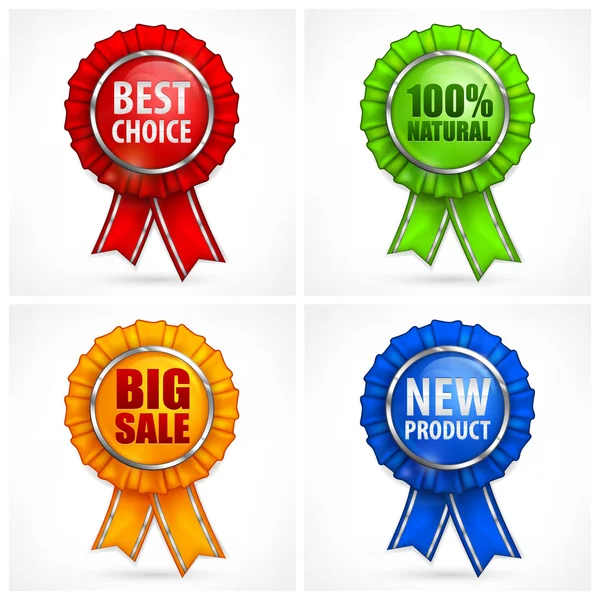 beyaz renk Ödülü etiket kümesi