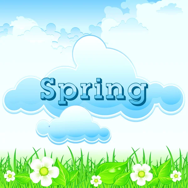 봄 풍경 — 스톡 벡터