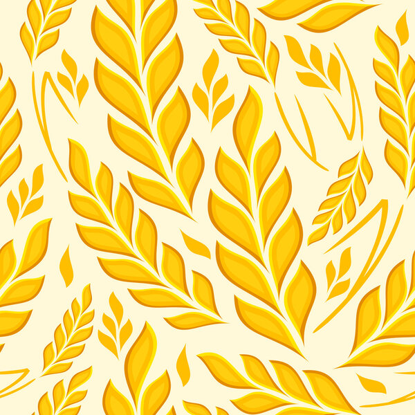 Уши пшеницы на белом фоне
