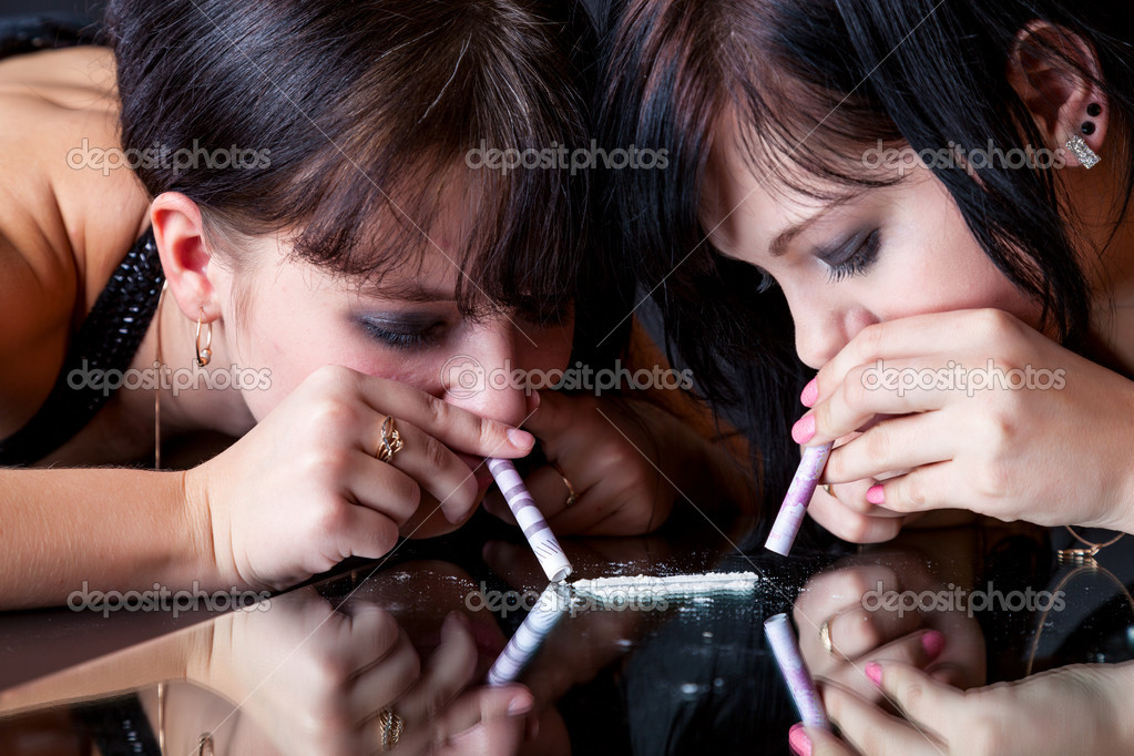 Just sniffing some cocaine with some strippers