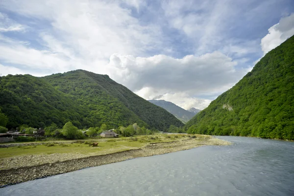 The mountain river in reserve — Stock Photo, Image