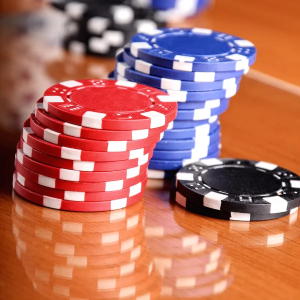 Casino-Chips — Stockfoto