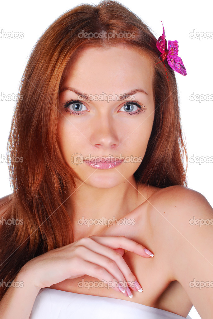 Beautiful woman face Stock Photo by ©rainfall 49679457