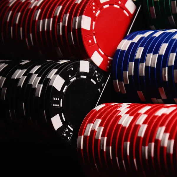 Casino gioco d'azzardo chips — Foto Stock