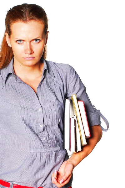 Student mit Büchern — Stockfoto