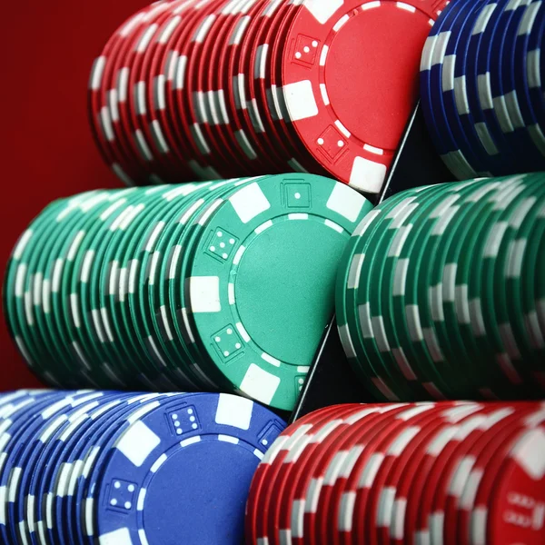 Casino-Chips — Stockfoto