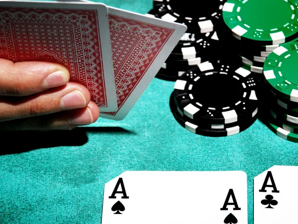 Pair of aces — Stock Photo, Image